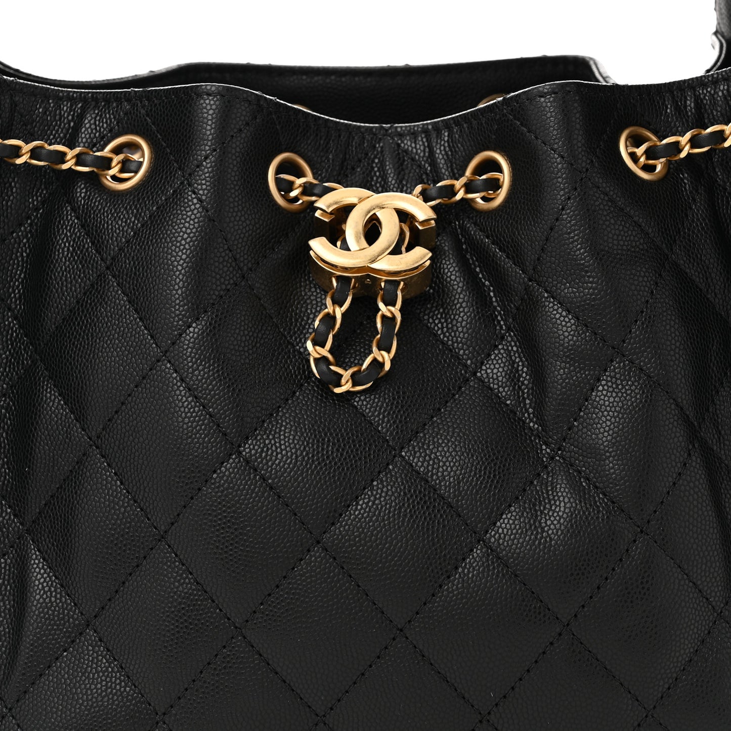 Caviar Quilted Small Chanel 25 Handbag Black