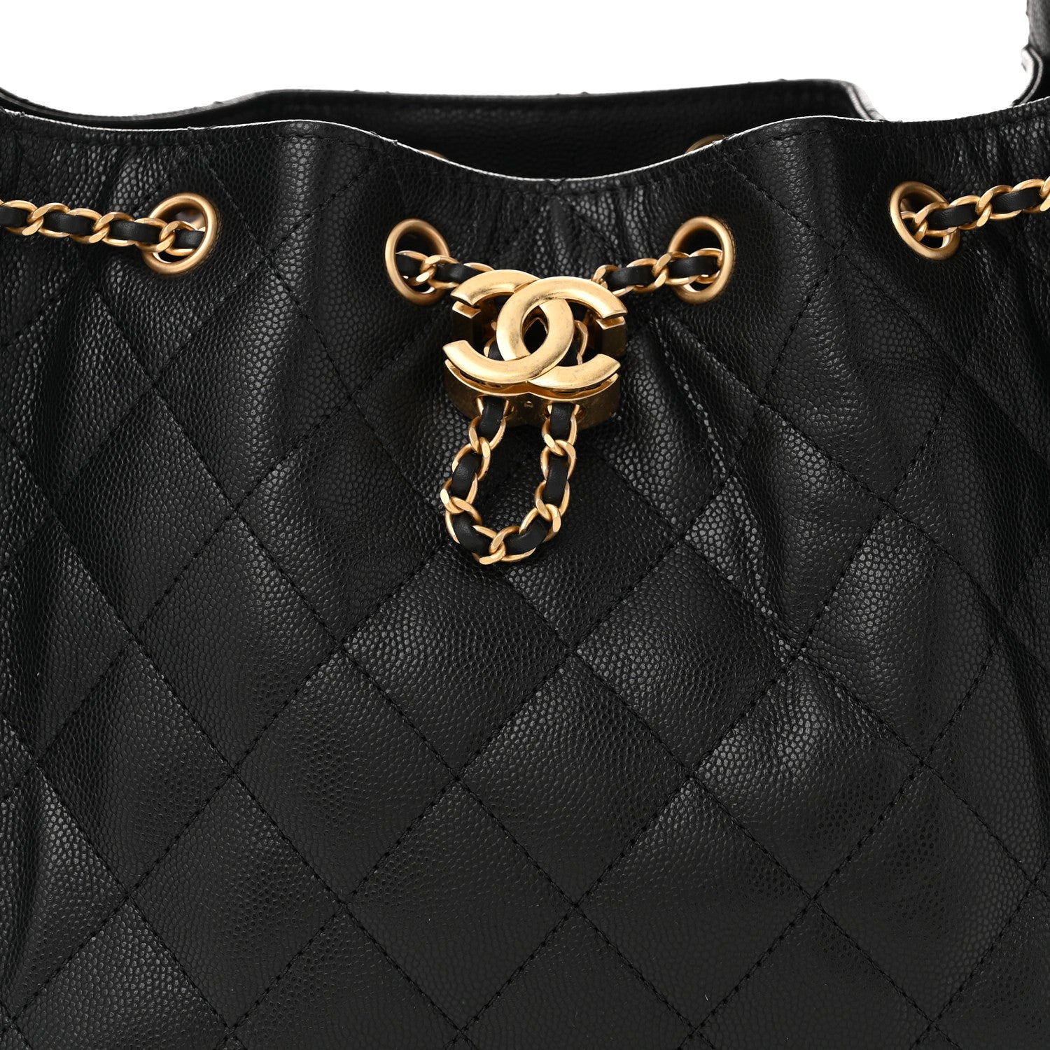 Chanel Caviar Quilted Small Chanel 25 Handbag Black 8 of 11