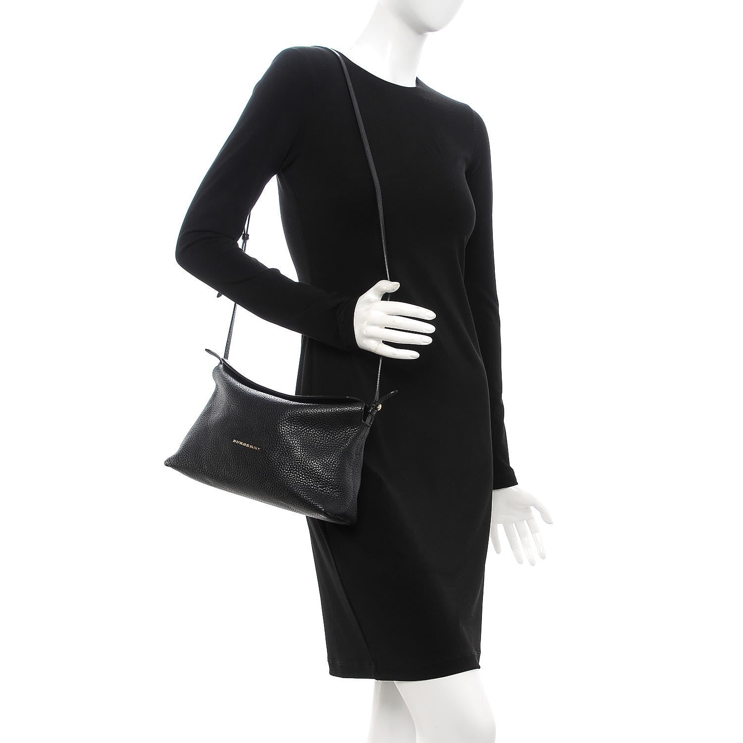 Burberry London Grainy Calfskin Small Leah Black 2 of 8