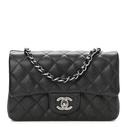 Chanel Iridescent Caviar Quilted Mini Rectangular Flap Black 1 of 10