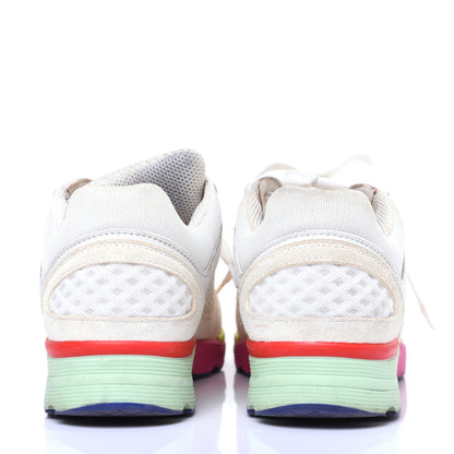 Chanel Suede Calfskin CC Sneakers 37 White Pink Green 3 of 14