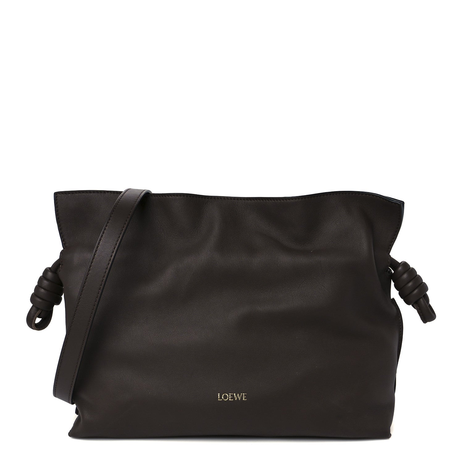 Loewe Nappa Medium Flamenco Knot Bag Chocolate 1 of 10