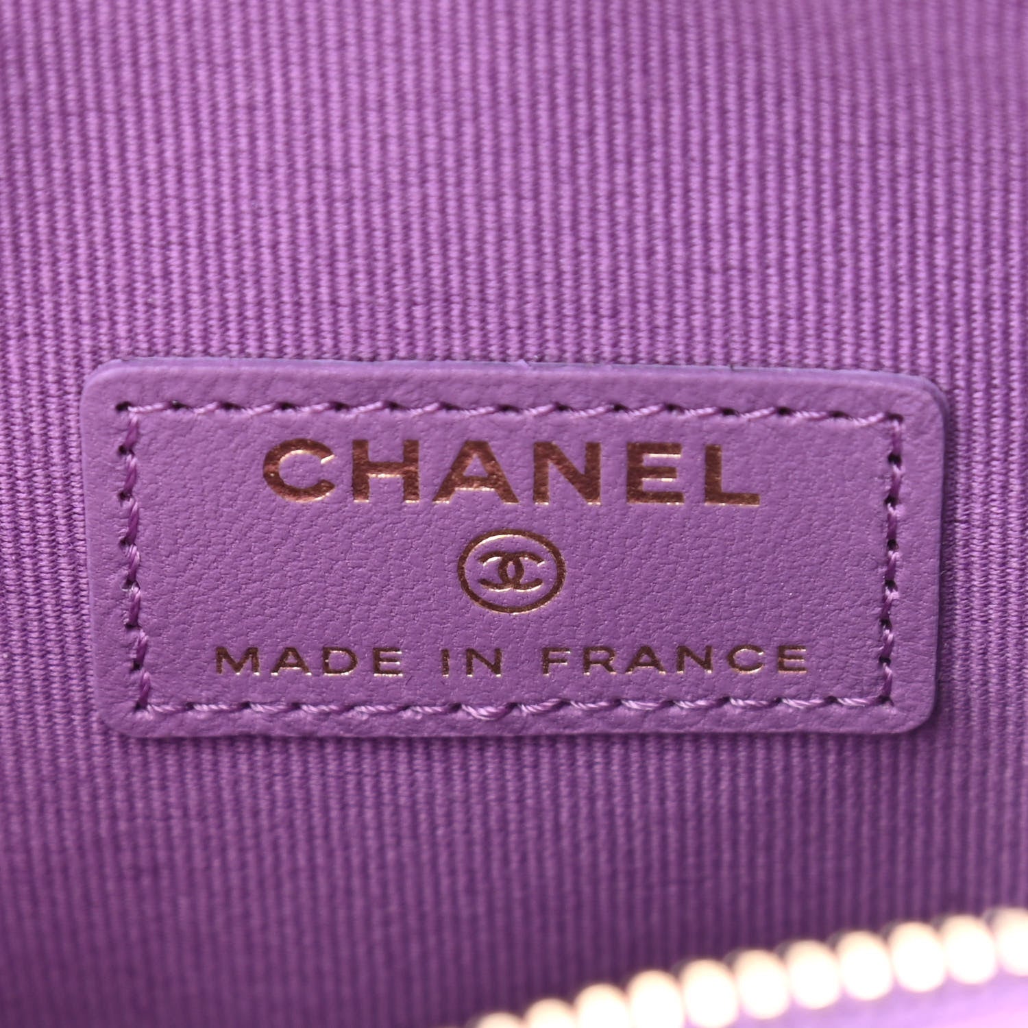 Chanel Lambskin Quilted CC In Love Heart Clutch With Chain Purple 6 of 11