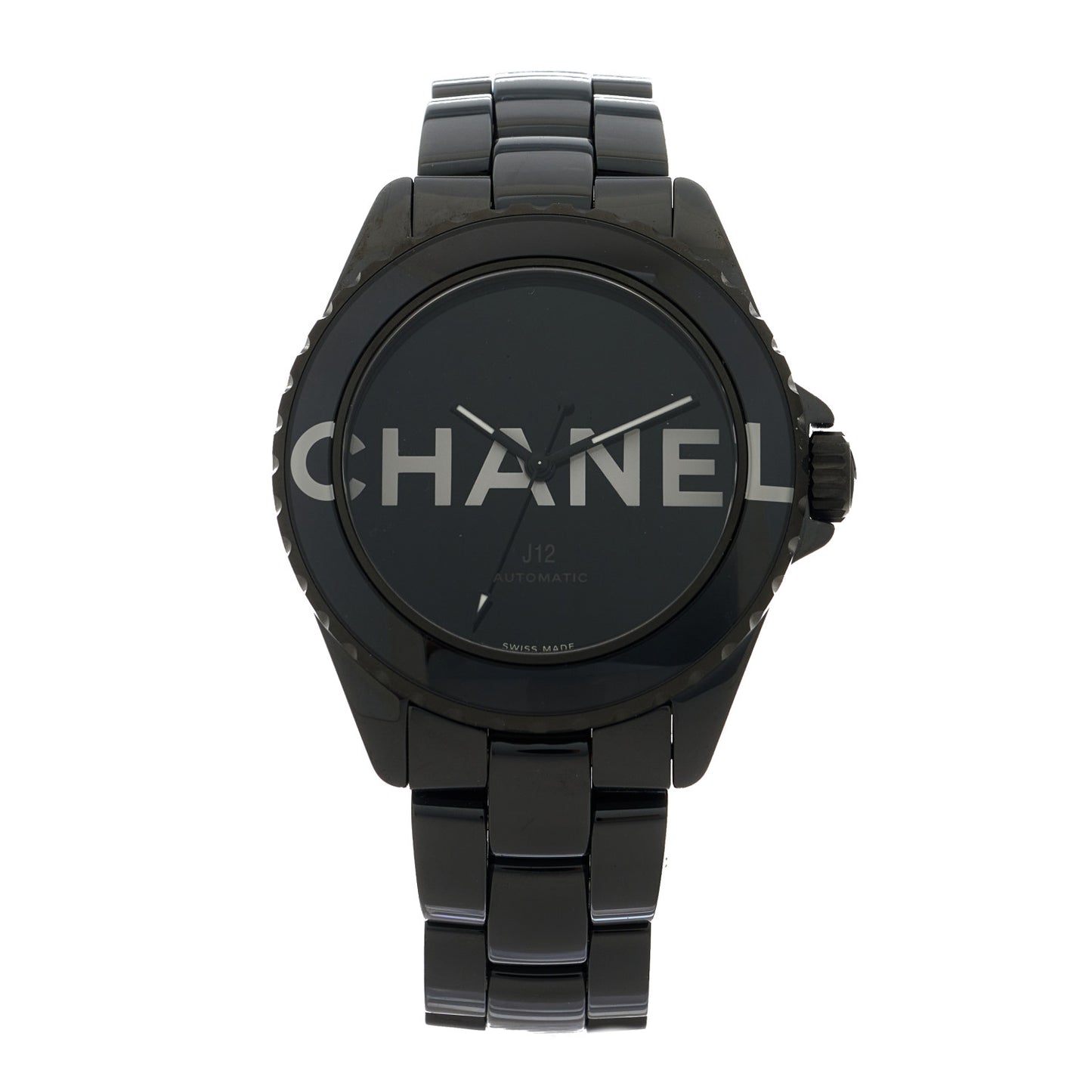 Stainless Steel Ceramic 38mm J12 Wanted de Chanel Automatic Watch Black