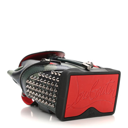 Christian Louboutin Calfskin Spiked Camouflage Mini Explorafunk Keyring Bag Multicolor 4 of 9