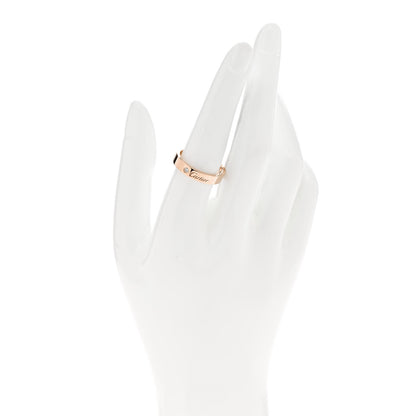 Cartier 18K Pink Gold Diamond 4mm C De Cartier Wedding Band Ring 57 8 2 of 4