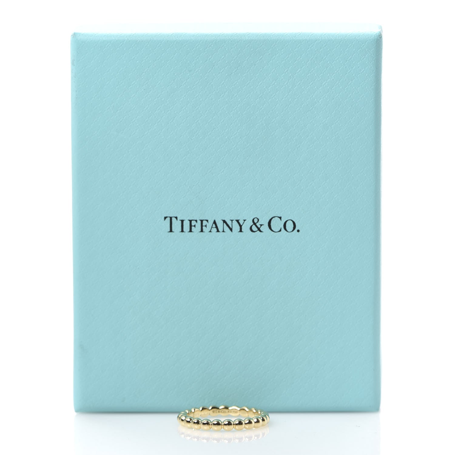 Tiffany 18K Yellow Gold 3mm HardWear Ball Ring 57 8 5 of 5