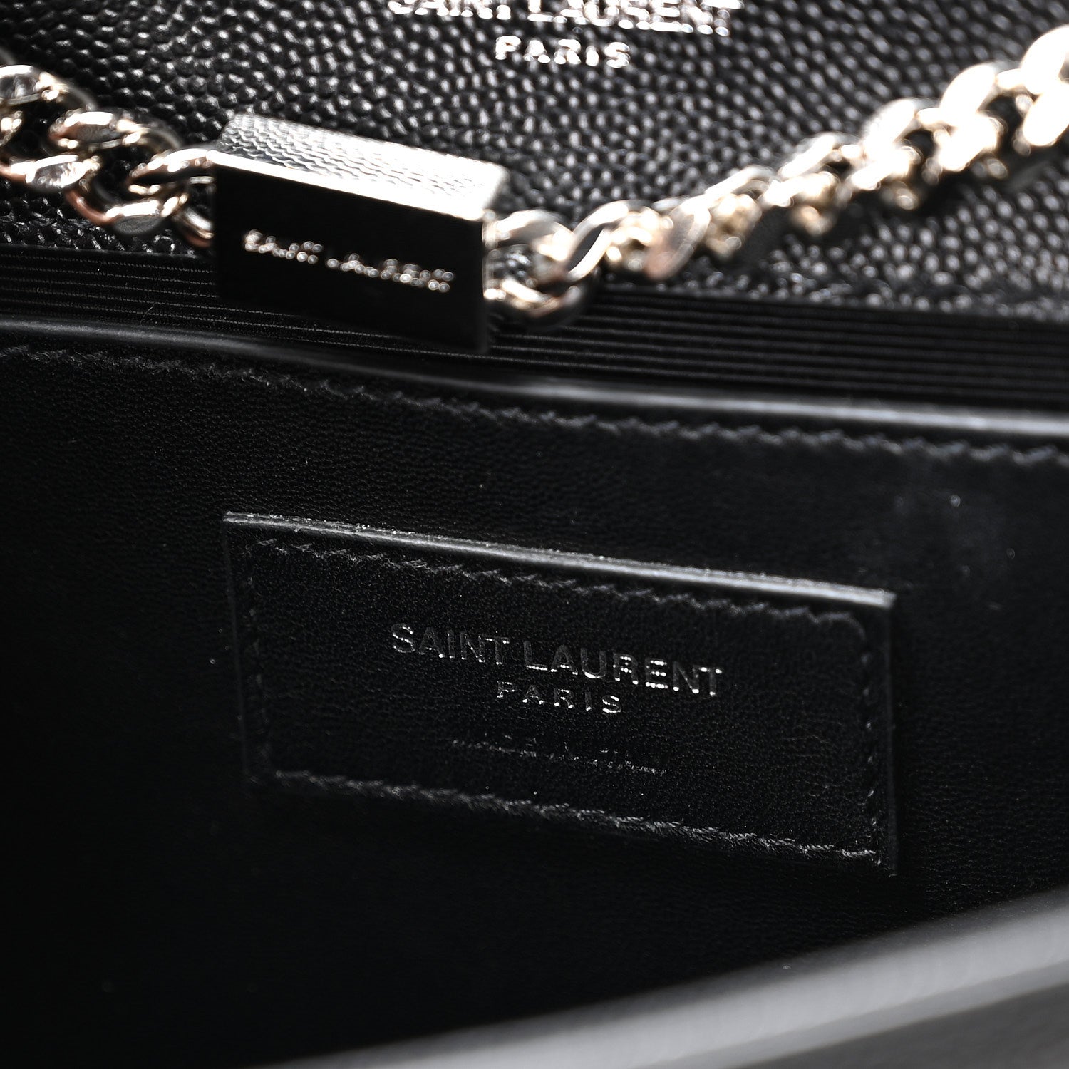 Saint Laurent Grain De Poudre Small Monogram Kate Satchel Black 5 of 10