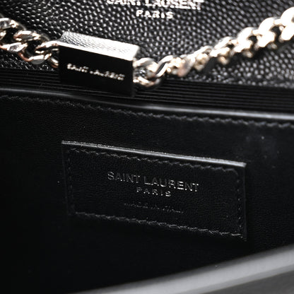 Saint Laurent Grain De Poudre Small Monogram Kate Satchel Black 5 of 10