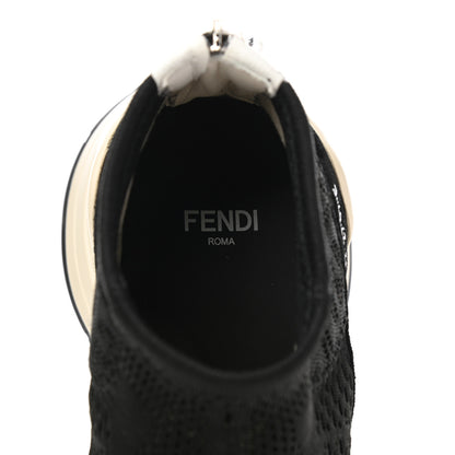 Fendi Technical 3D Mesh Womens FFluid Zip Up Sneakers 35 Black 7 of 9