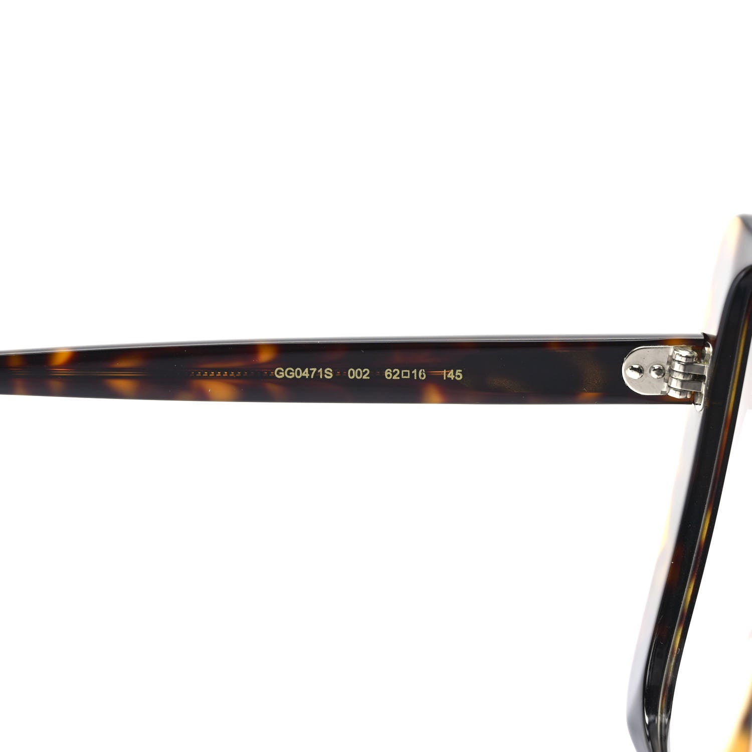 Gucci Acetate Oversize Square Frame GG0471S Sunglasses Tortoise 7 of 8