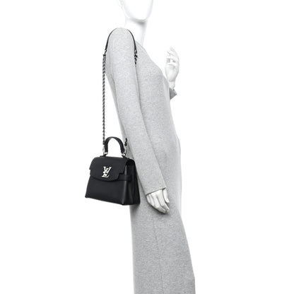 Louis Vuitton Calfskin Lockme Ever Mini Black 2 of 10