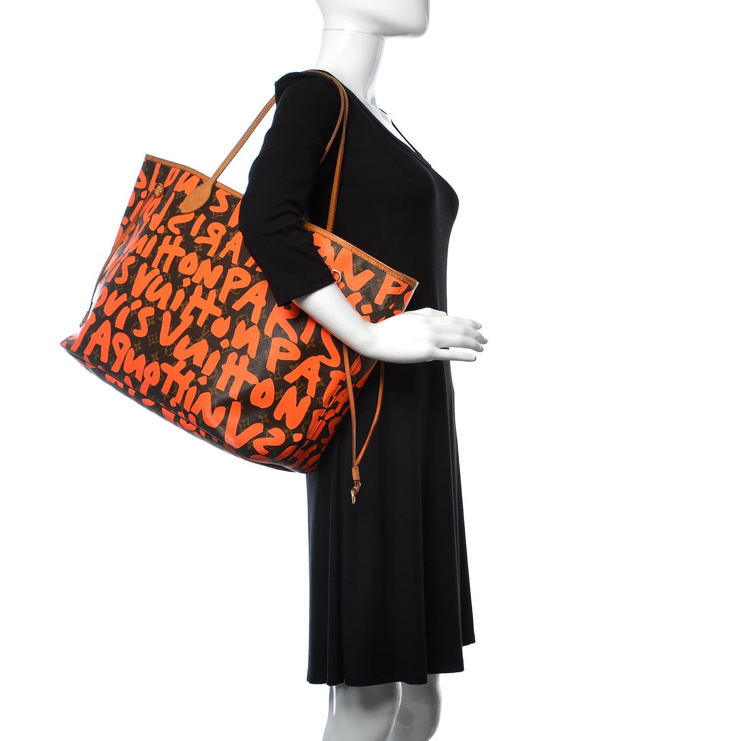 Monogram Graffiti Neverfull GM Orange