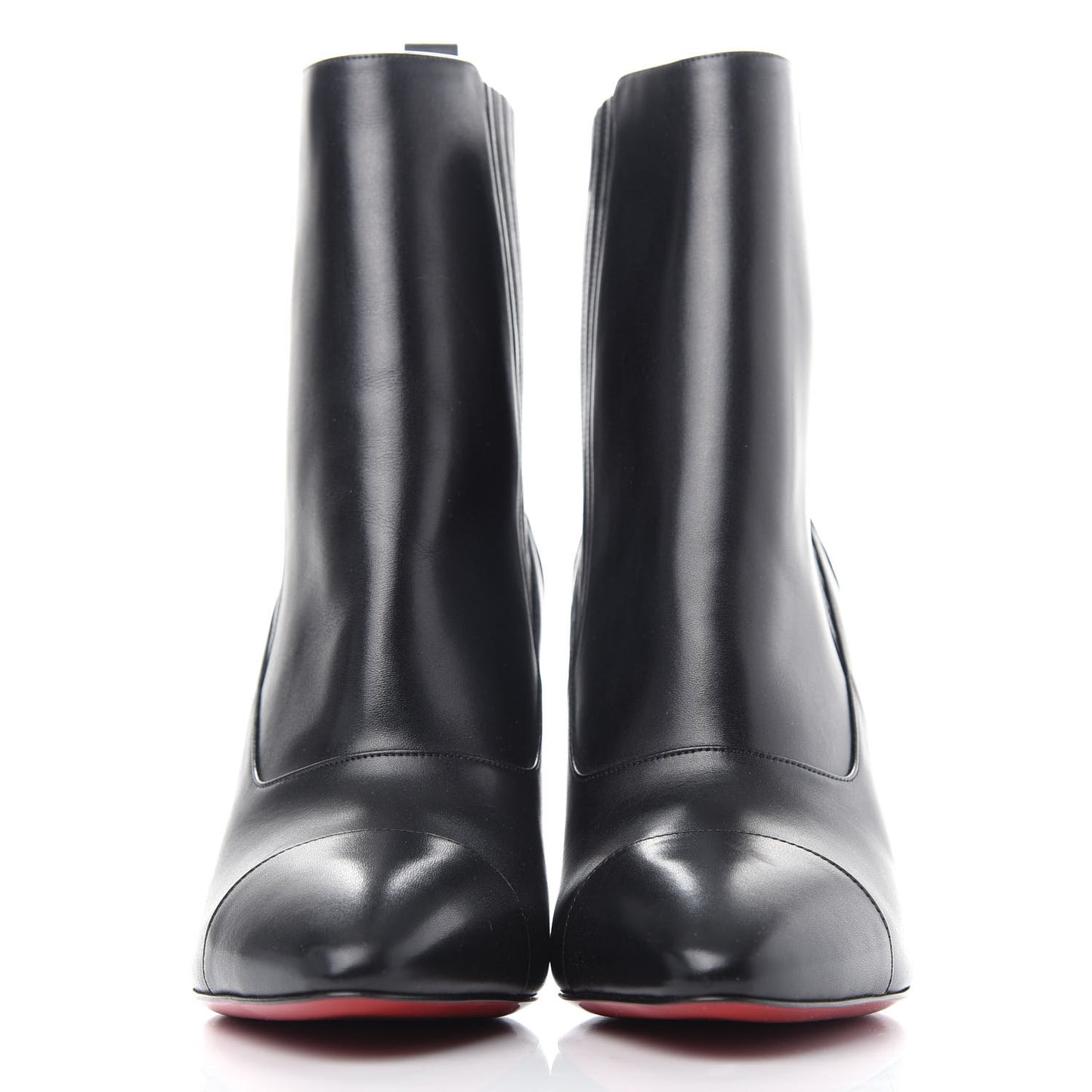 Calfskin Shine Me In The 90s 85 Ankle Boots 39.5 Black