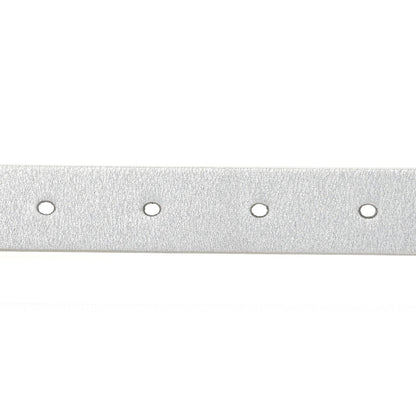 Christian Dior Metallic Calfskin Saddle Belt 80 32 Silver 4 of 8