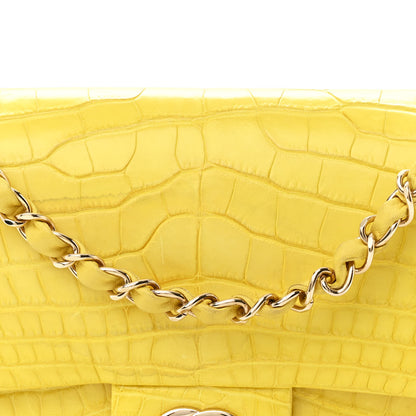 Chanel Alligator Medium Double Flap Yellow 8 of 11