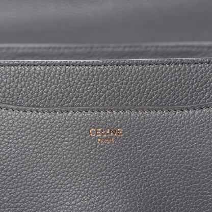 Celine Grained Calfskin Small 16 Top Handle Bag Medium Grey 6 of 9