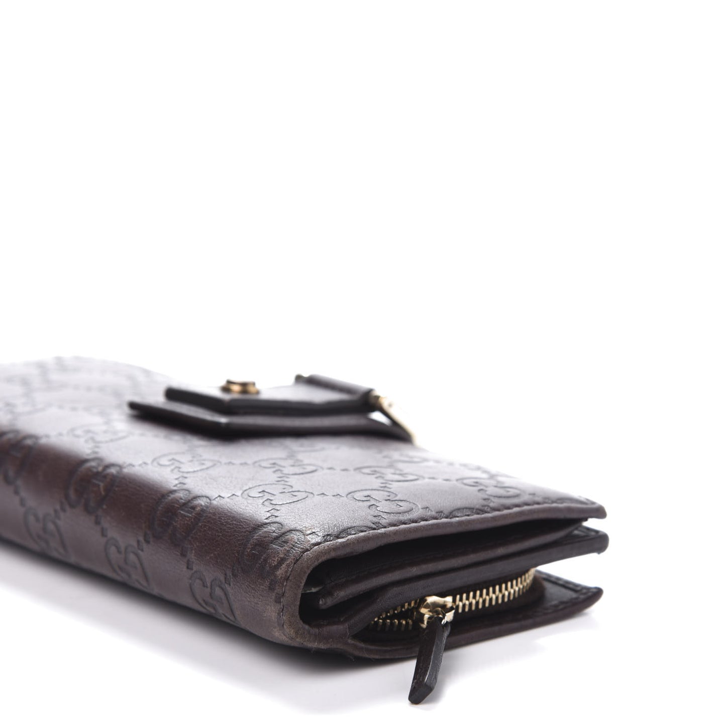 Guccissima Abbey Continental Wallet Chocolate