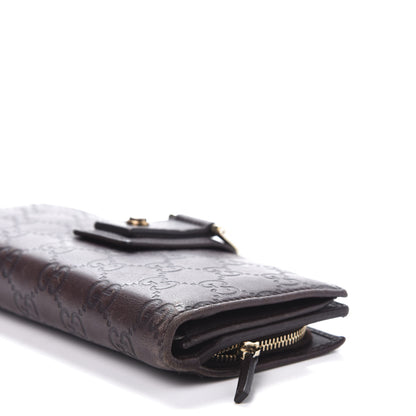 Gucci Guccissima Abbey Continental Wallet Chocolate 7 of 12
