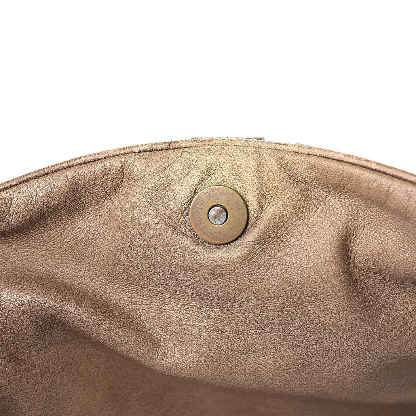 Lambskin Cannage Shoulder Bag Bronze