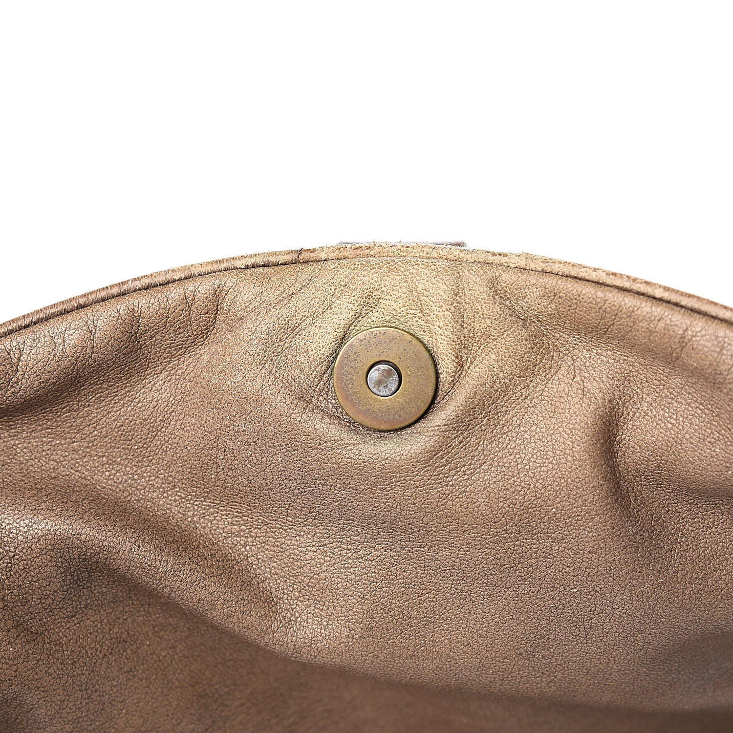 Christian Dior Lambskin Cannage Shoulder Bag Bronze 10 of 17