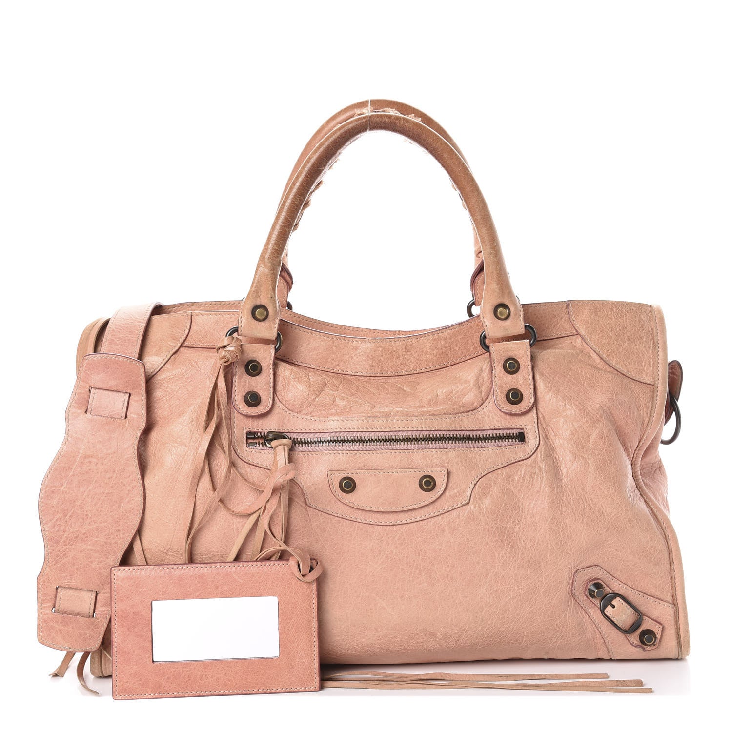 Balenciaga Agneau Classic Hardware City Vieux Rose 1 of 12