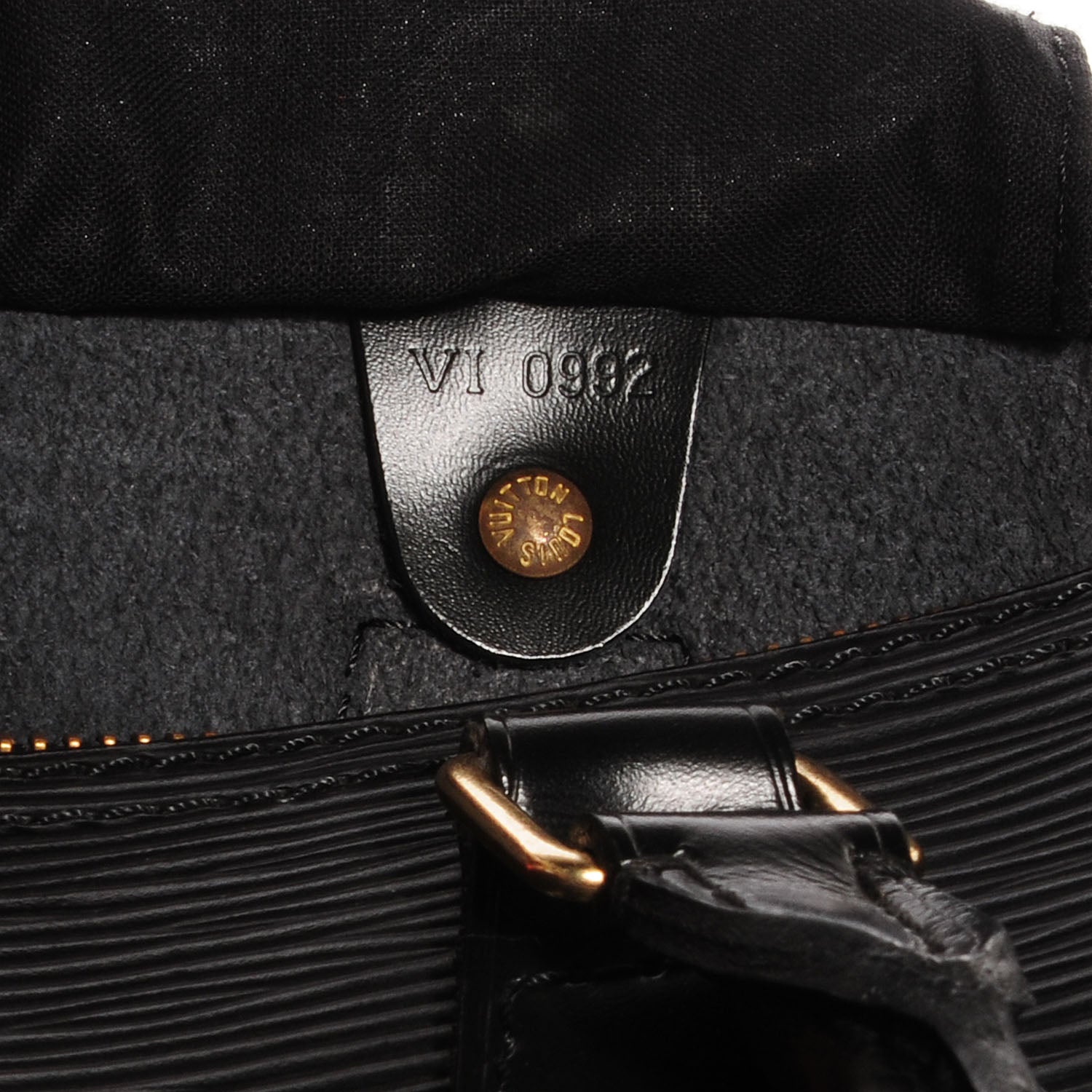 Louis Vuitton Epi Speedy 25 Black 5 of 8