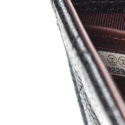 Chanel Caviar Quilted Large Gusset Flap Wallet Black 8 of 9