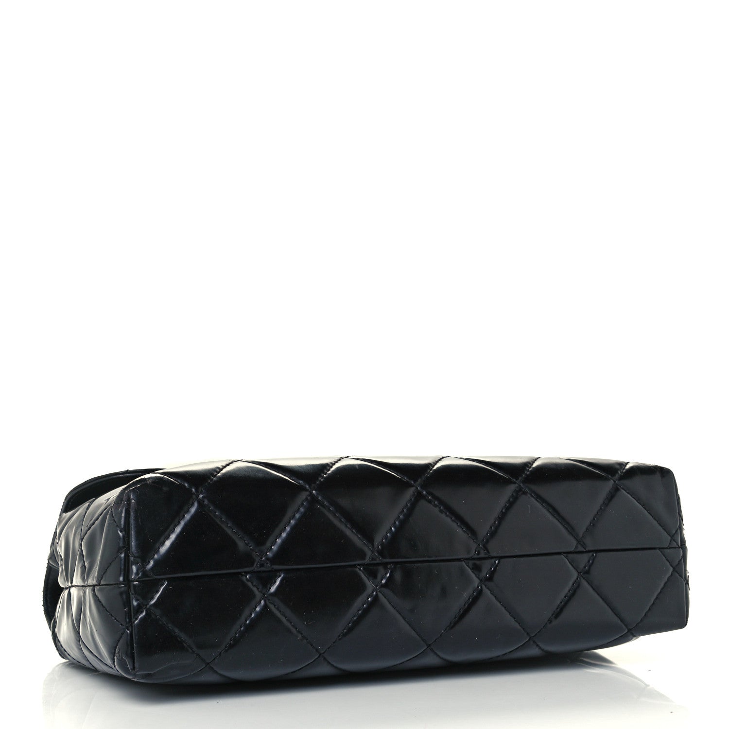 Chanel Patent Quilted Jumbo Flap Black 4 of 12