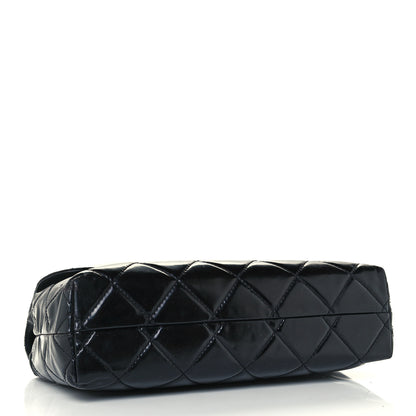 Chanel Patent Quilted Jumbo Flap Black 4 of 12