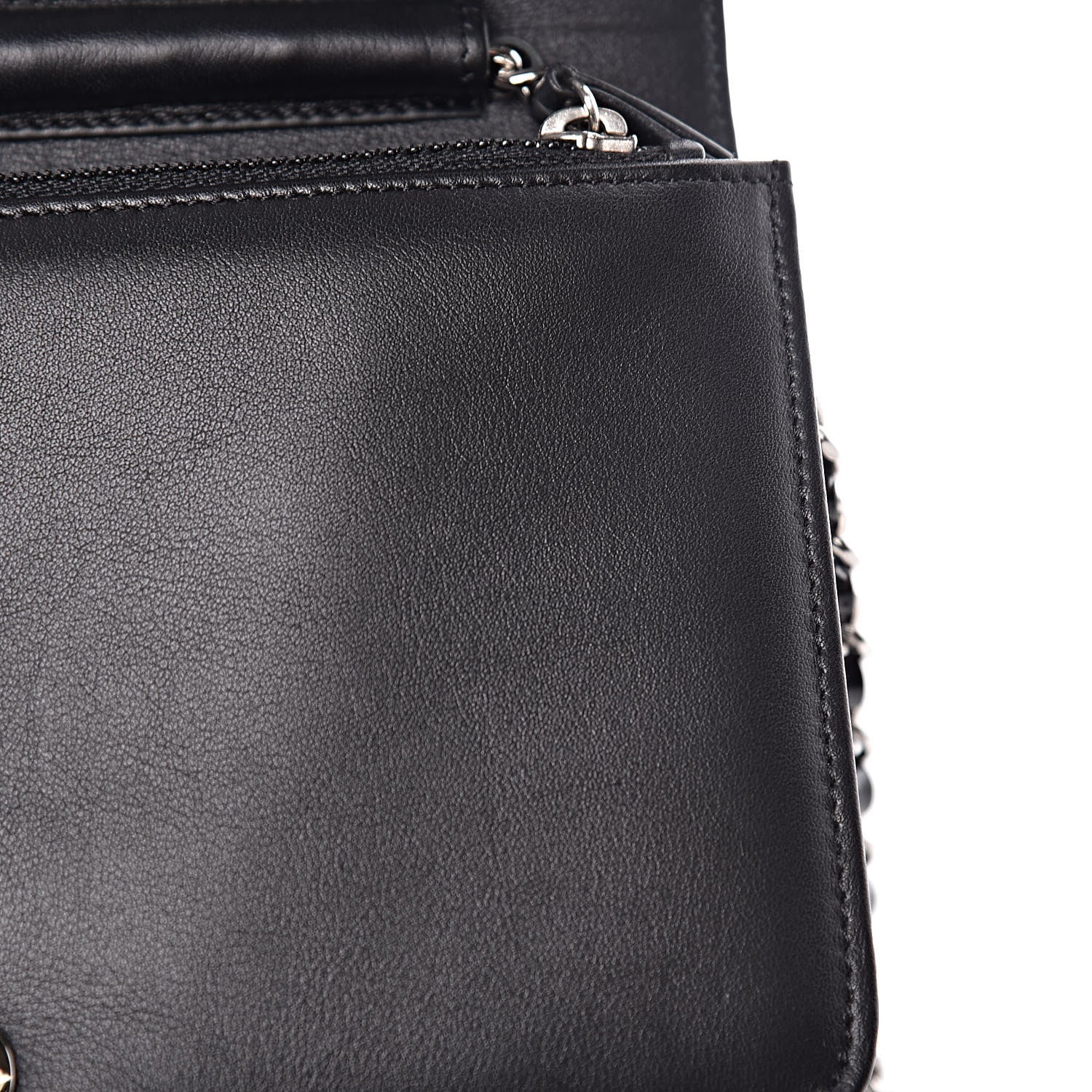 Chanel Patent Strass Wallet On Chain WOC Black 12 of 15