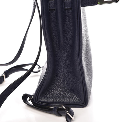 Hermes Taurillon Clemence Kelly Ado Backpack Bleu Nuit 9 of 12