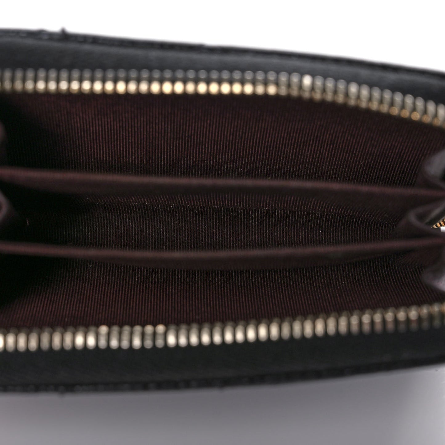 Caviar Quilted Zip Coin Purse Black