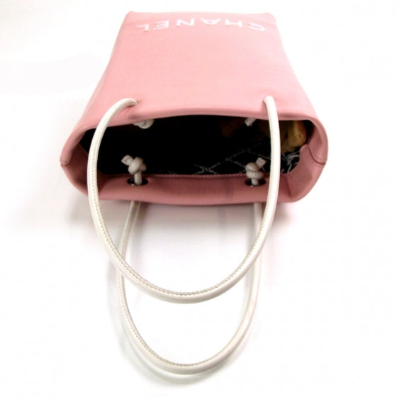 Chanel Leather Shopper Sac Pink 6 of 9