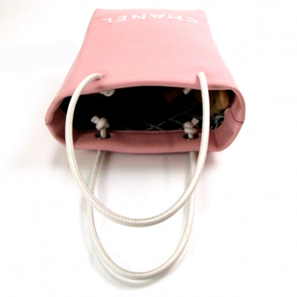 Chanel Leather Shopper Sac Pink 6 of 9