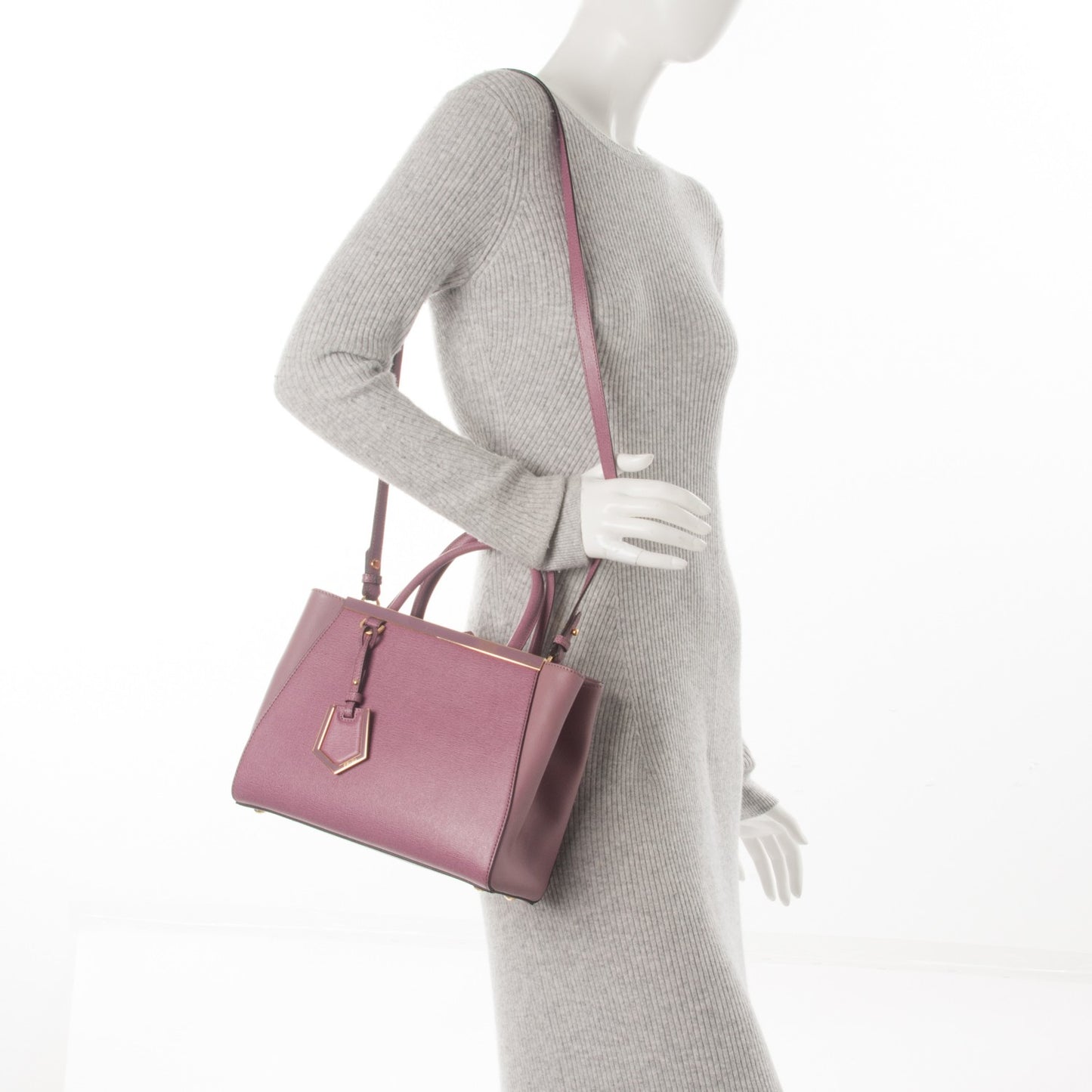 Vitello Elite Flamingo Petite 2Jours Tote Lilla Glicine