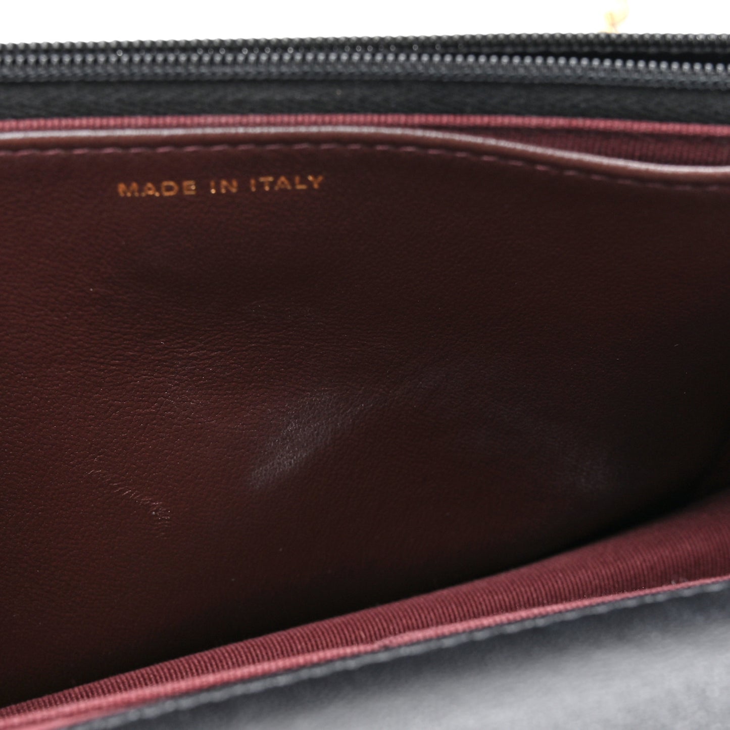 Lambskin Quilted Wallet On Chain WOC Black