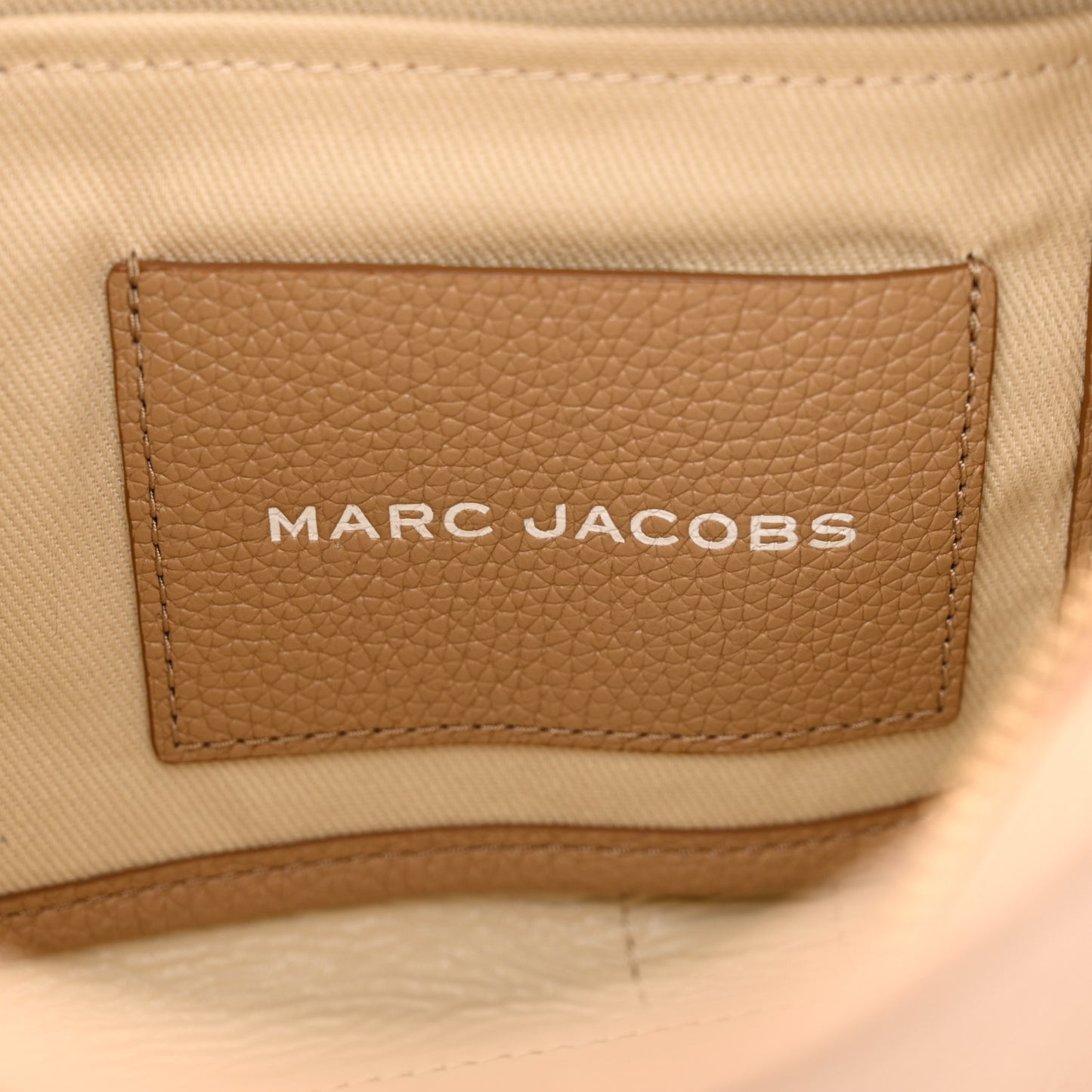 Grained Calfskin Small The Tote Bag Camel