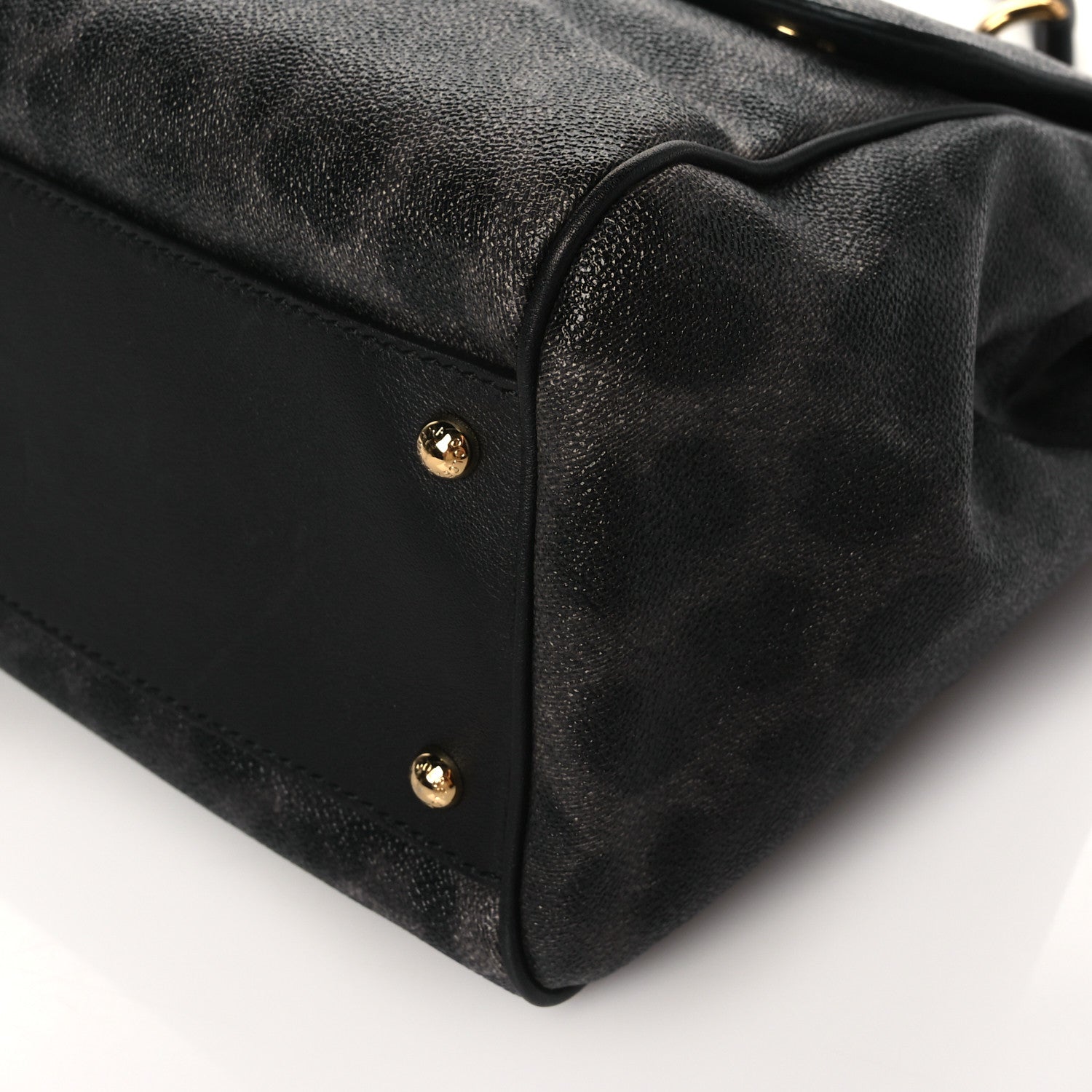 Dolce & Gabbana Dauphine Leopard Print Large Miss Sicily Satchel Black 8 of 8