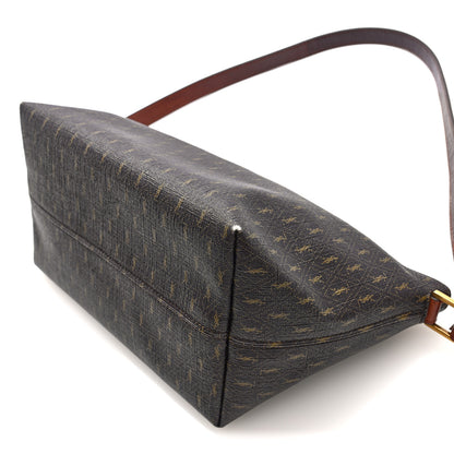 Saint Laurent Canvas Smooth Calfskin Le Monogramme Crossbody Bag Chestnut 9 of 9