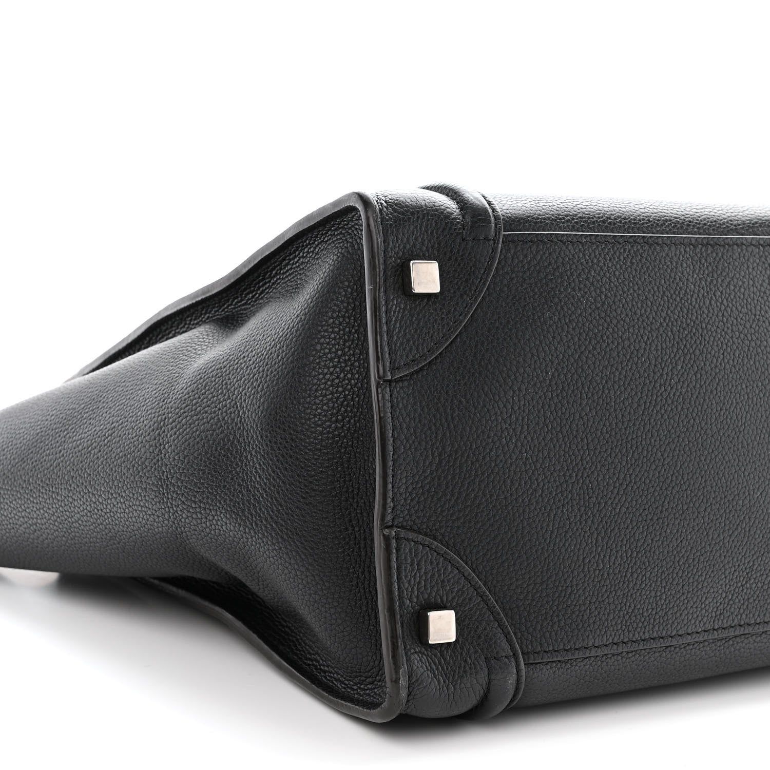 Celine Drummed Calfskin Mini Luggage Black 9 of 10