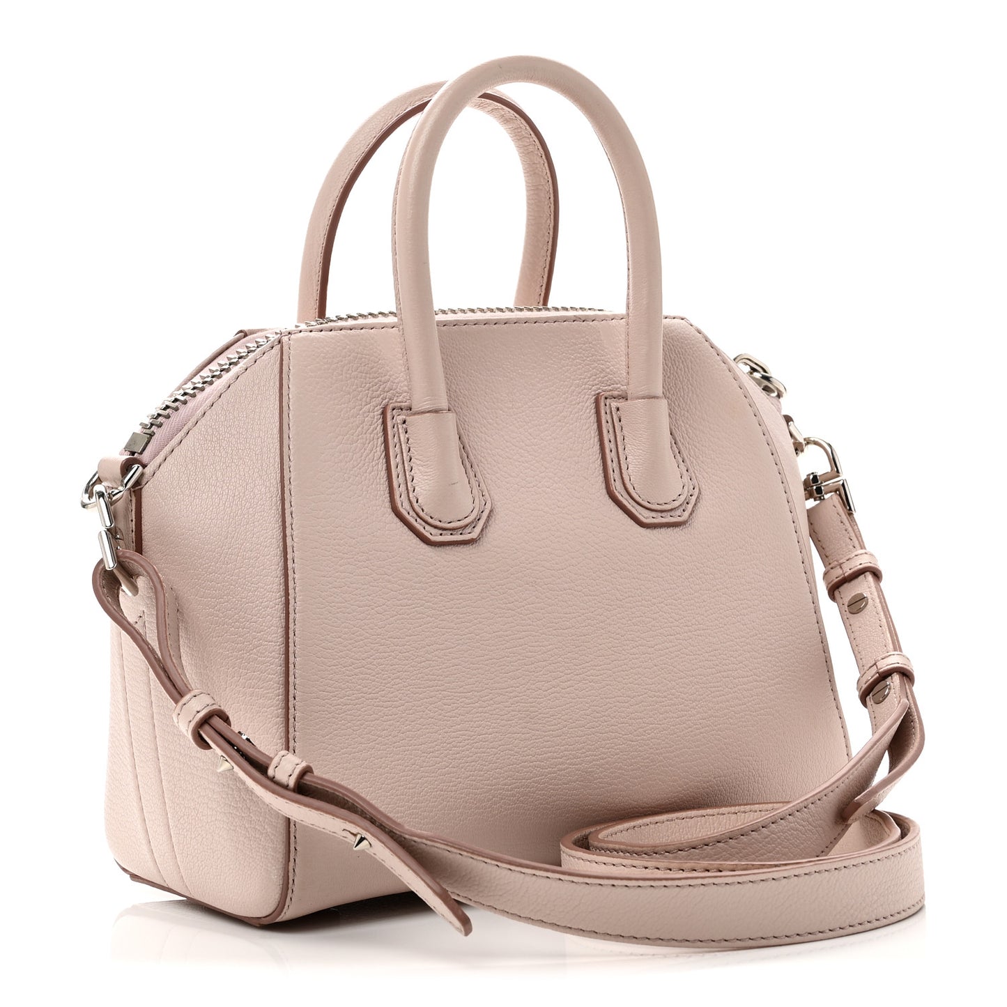 Sugar Goatskin Mini Antigona Pale Pink