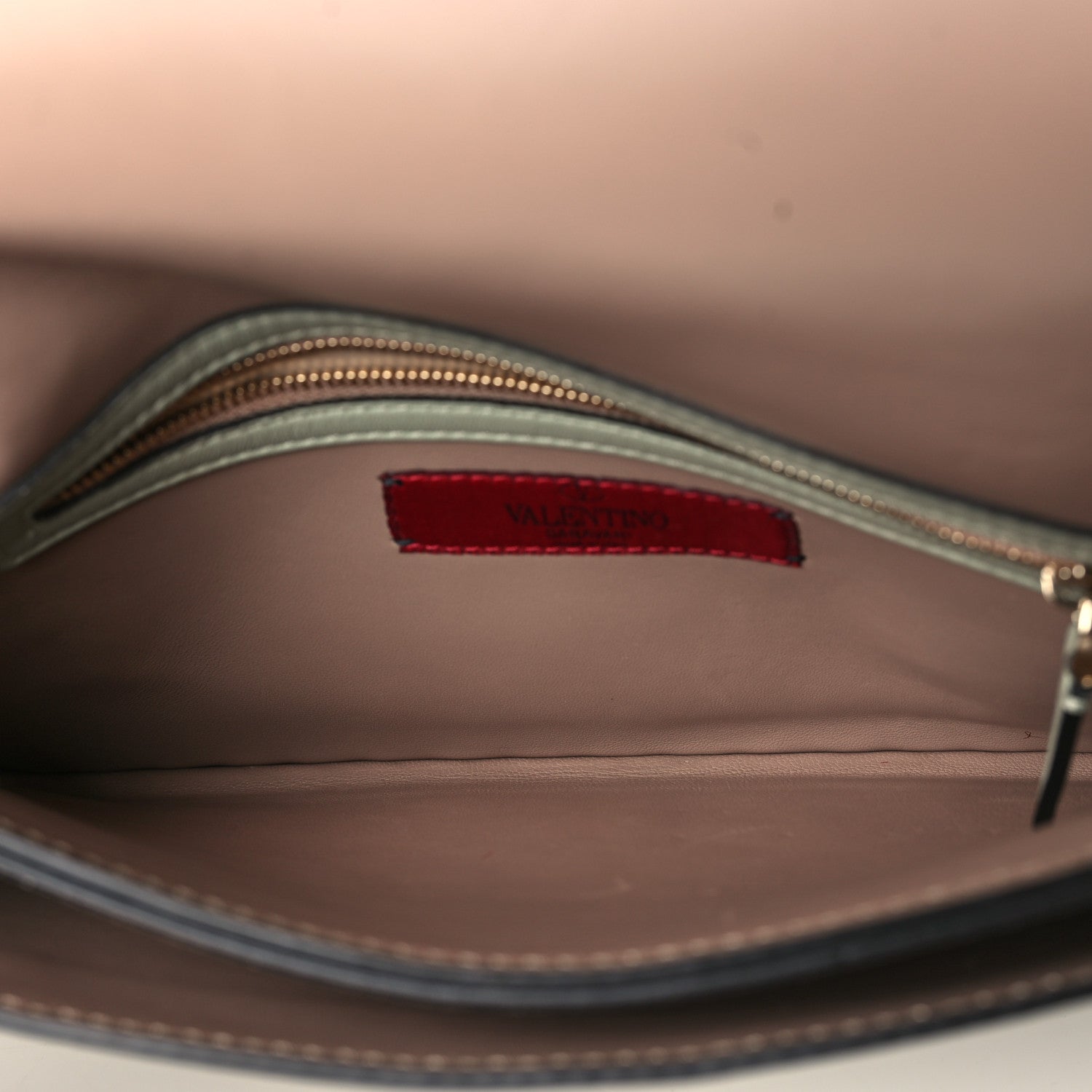 Valentino Garavani Nappa Rockstud Wristlet Clutch Green Tea Sorbet 5 of 10