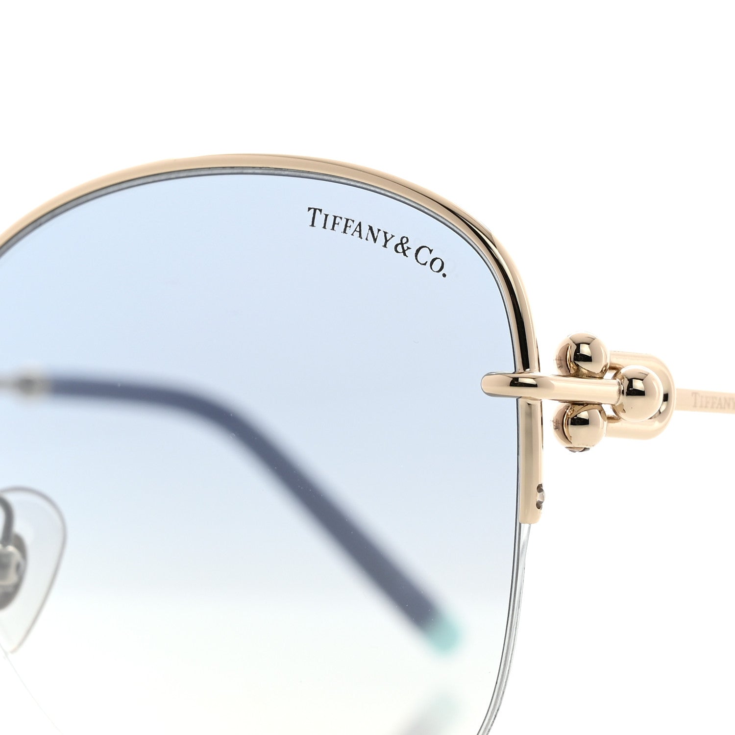 Tiffany TF3082 Round Sunglasses Gold 7 of 8