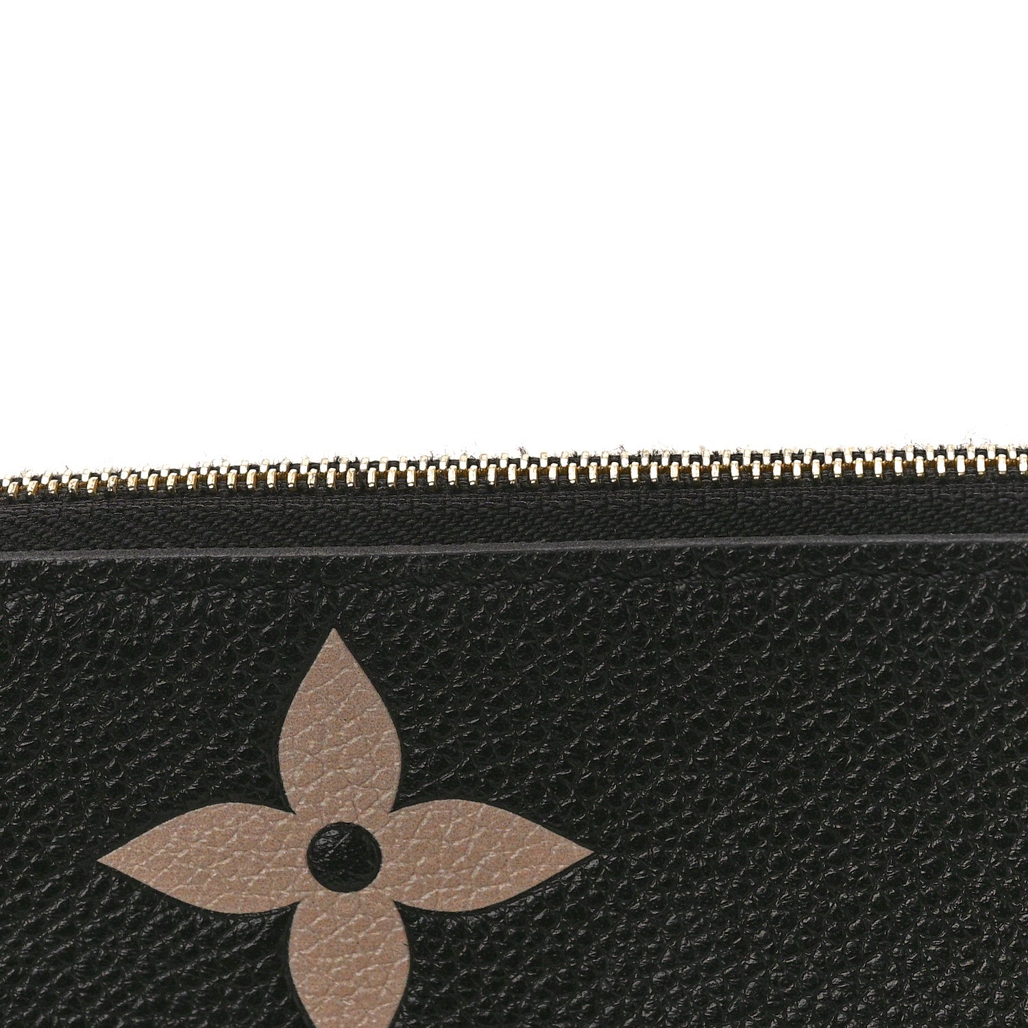 Louis Vuitton Empreinte Monogram Giant Double Zip Pochette Black Cream 11 of 11