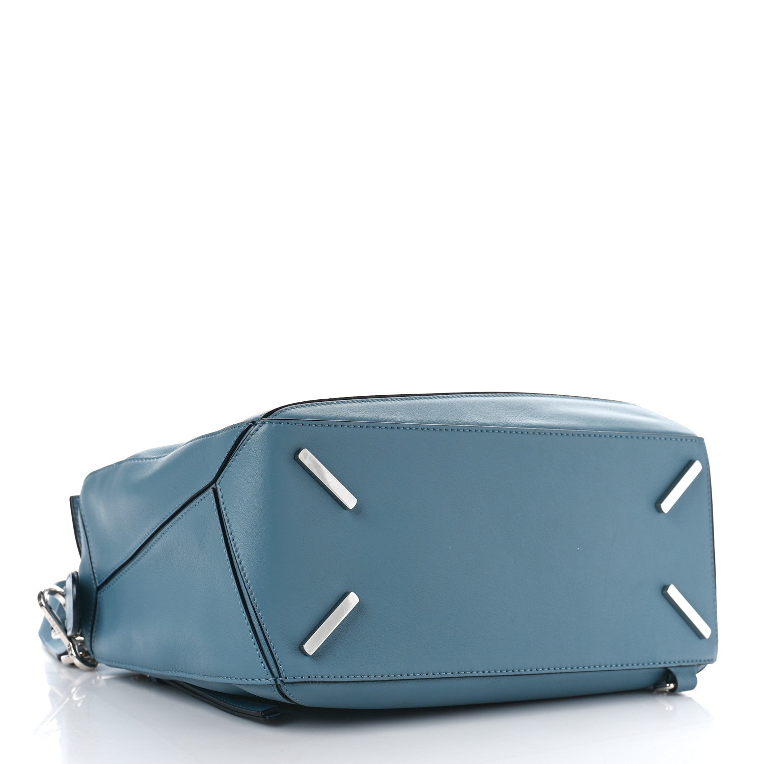 Loewe Calfskin Medium Puzzle Bag Stone Blue 4 of 9