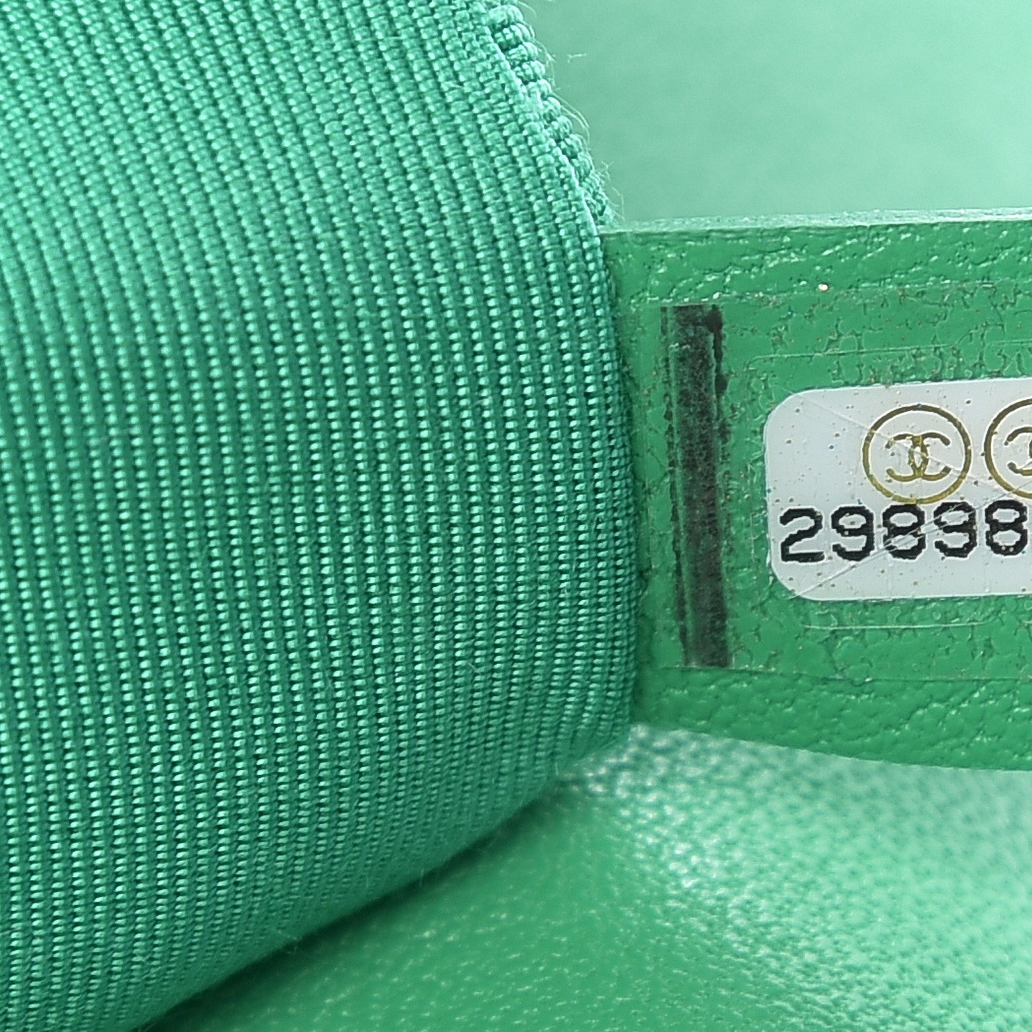 Goatskin Quilted Large 19 Flap Green