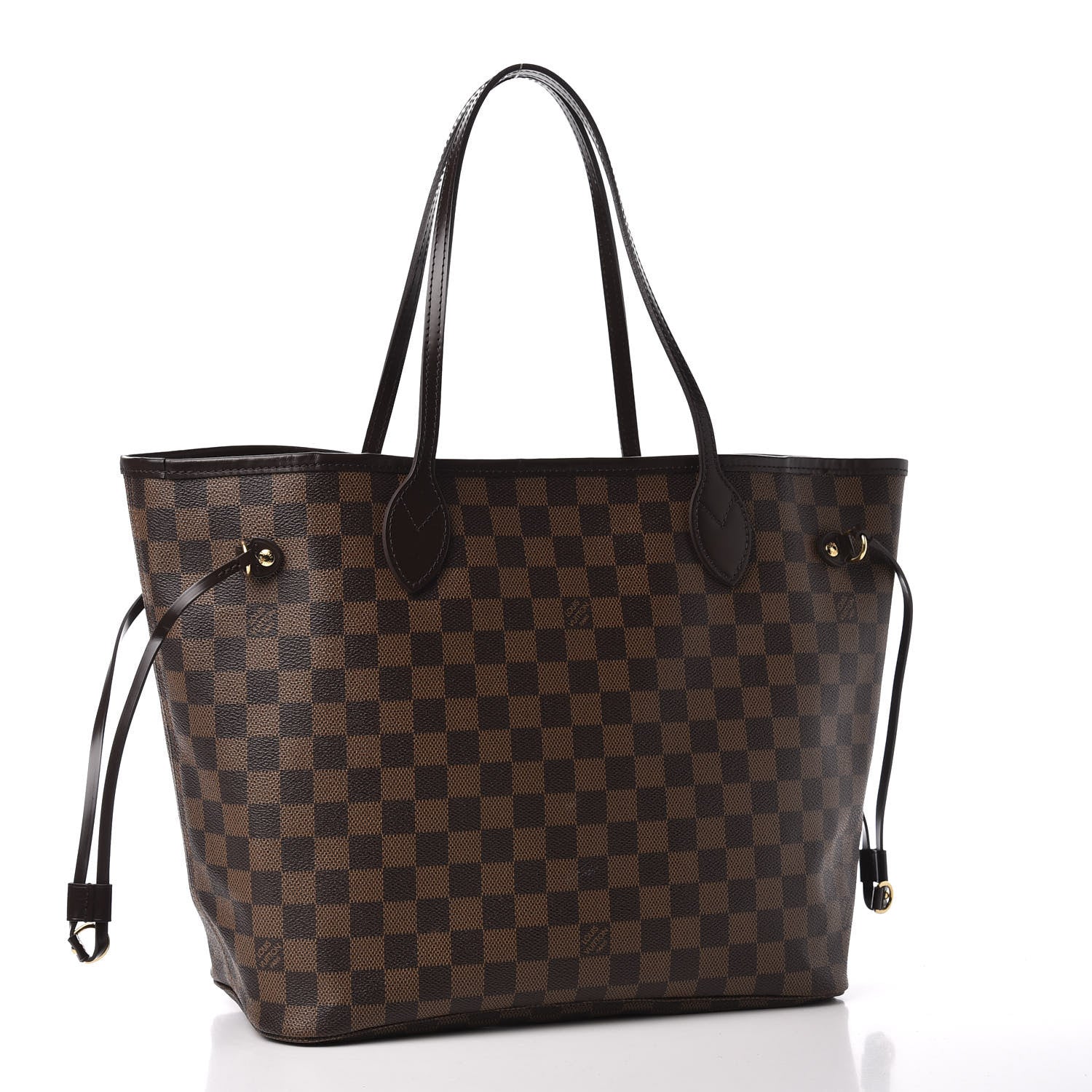 Louis Vuitton Damier Ebene Neo Neverfull MM Rose Ballerine 2 of 9