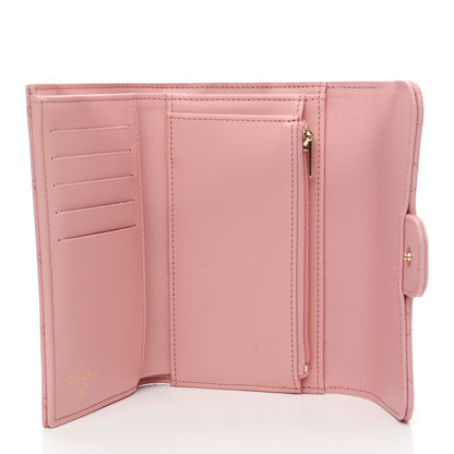 Chanel Caviar Quilted Medium Flap Wallet Pink 5 of 8