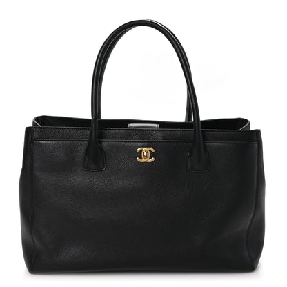 Chanel Calfskin Cerf Executive Shopper Tote Black 1 of 11